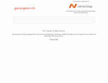 Tablet Screenshot of gpsnavigation.info
